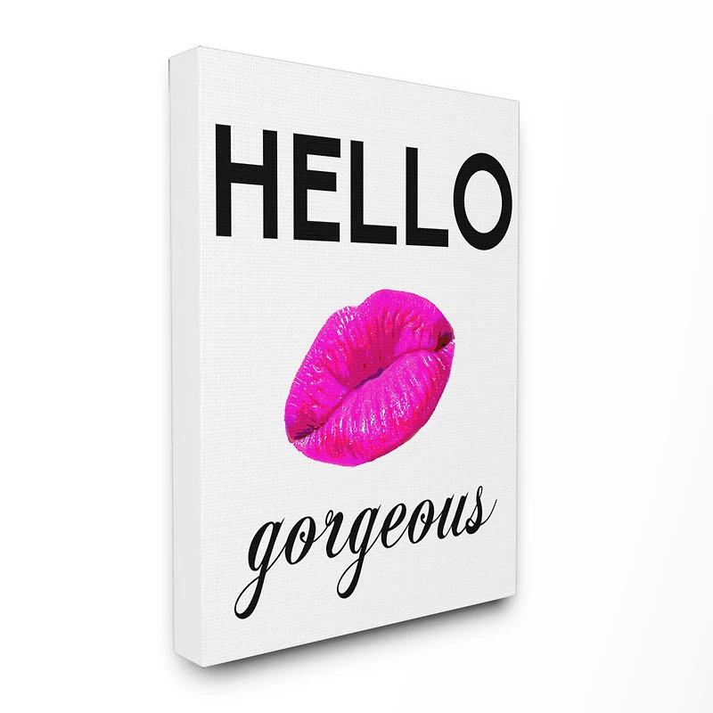 Stupell Industries Hello Gorgeous Canvas Wall Art