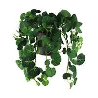 8" Forest Green Artificial Foliage in Brown Pot