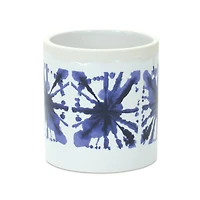 Blue Tie-Dye Print Ceramic Pot Set