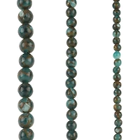 Blue Reconstituted Impression Jasper Round Bead Mix by Bead Landing™