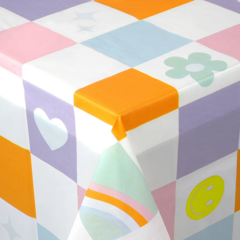 24 Pack: 54" x 108" Good Vibes Table Cover by Celebrate It™