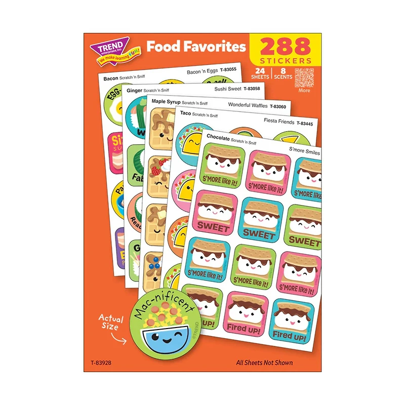 TREND Enterprises® Food Favorites Scratch 'n Sniff Stinky Stickers® Variety Pack