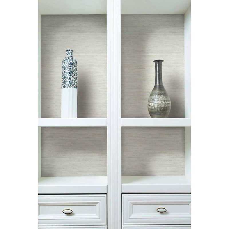 RoomMates Faux Grasscloth Peel & Stick Wallpaper