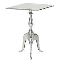 16" Silver Traditional Accent Table