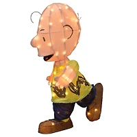 2.5ft. LED Peanuts Lucy with Football & Charlie Brown Yard Art