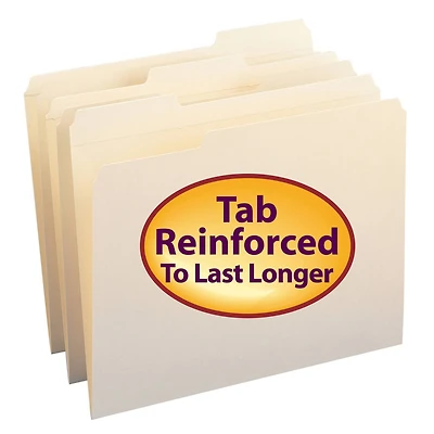Smead® Reinforced Table File Folders, 100ct.
