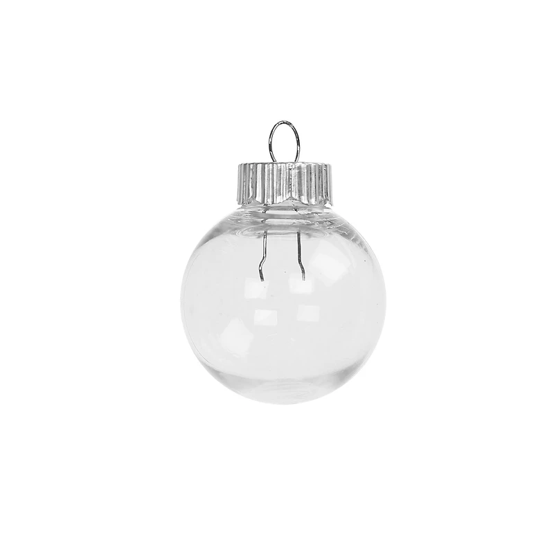 1.75" DIY Clear Plastic Ball Ornaments, 16pc. by Make Market®