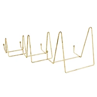 Gold Metal Wide Triangle Display Easel Set