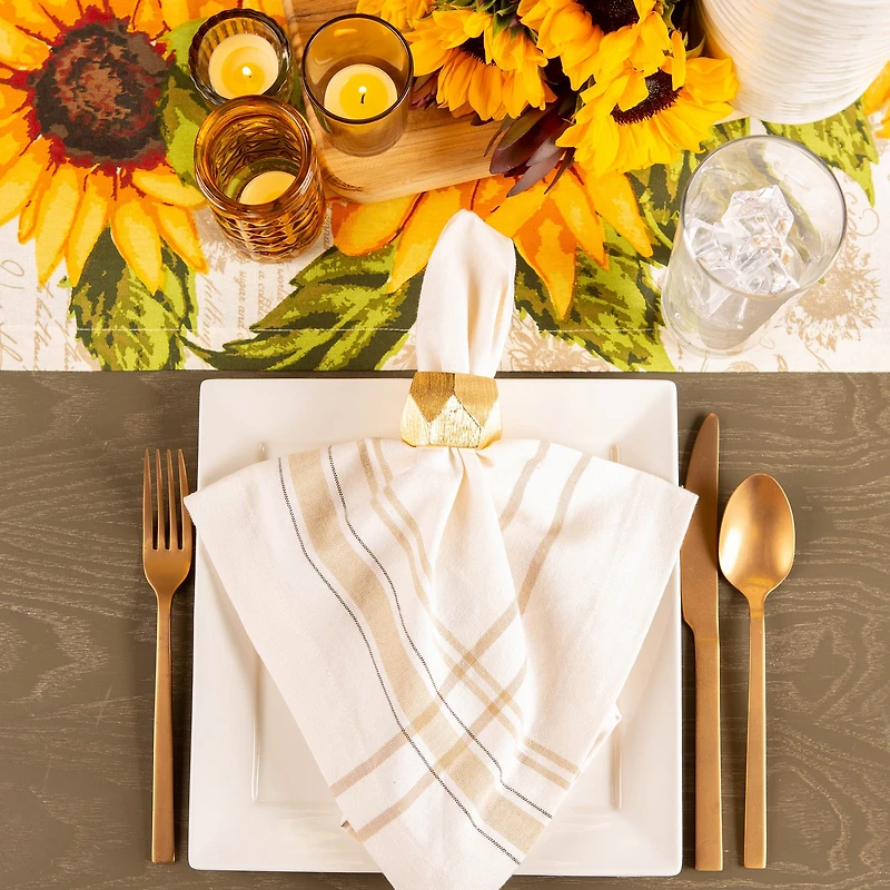 DII® Gold Triangle Band Napkin Rings, 6ct.