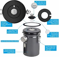 NEX™ 22oz. Airtight Stainless Steel Coffee Canister