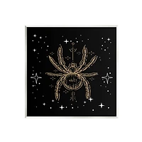 Stupell Industries Starry Halloween Spider Insect Wall Plaque Art