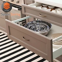 Nutrichef Stainless Steel Mixing Bowl Set