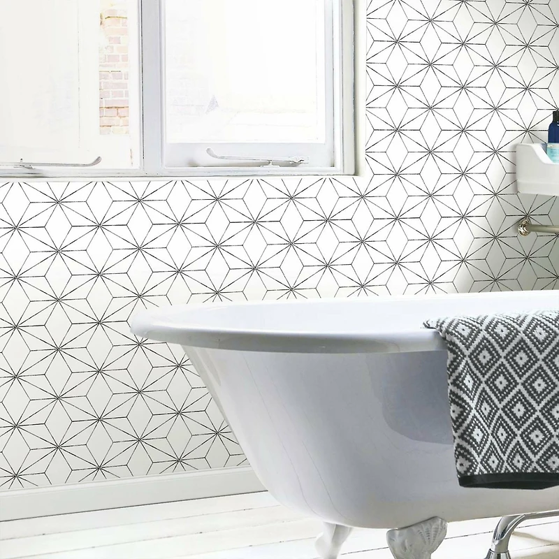 RoomMates Geo Blockstar Peel & Stick Wallpaper