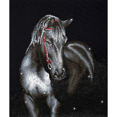 Diamond Dotz® Intermediate Midnight Stallion Diamond Painting Kit