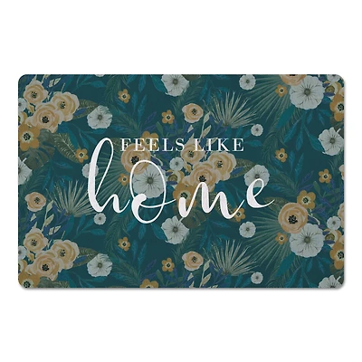 Feels Like Home Tropical Floral Floor Mat