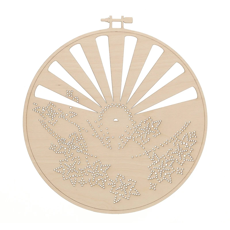 Leisure Arts® Advanced Ocean Flower Wood Stitchery Kit