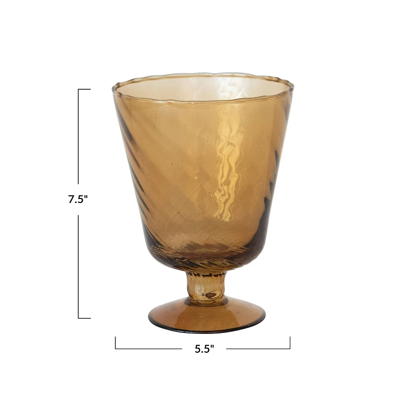 Hello Honey® 7.5" Brown Glass Votive Holder