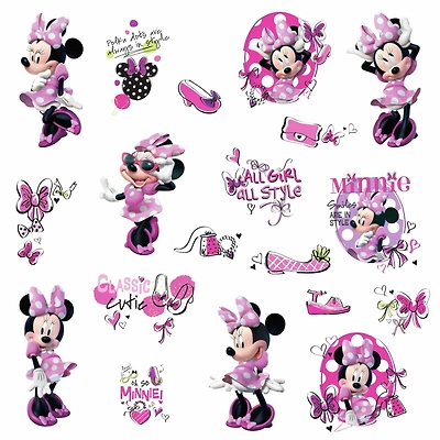 RoomMates Minnie Fashionista Peel & Stick Wall Decals