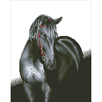Diamond Dotz® Intermediate Midnight Stallion Diamond Painting Kit