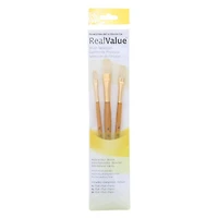 Princeton™ RealValue™ Bristle Flat 3 Piece Brush Set