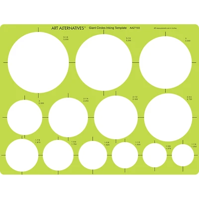 6 Pack: Art Alternatives Professional Giant Circles Template