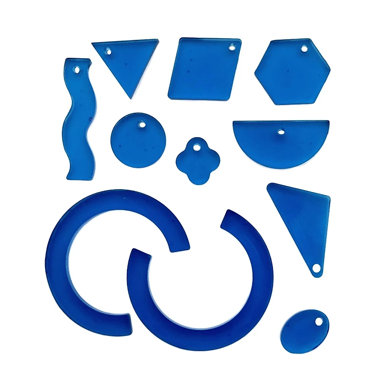 Blue Moon Studio™ UV Resin Craft Holographic Basic Shapes Silicone Mold