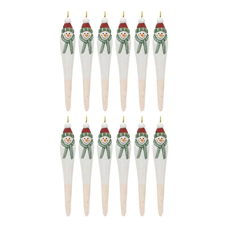12ct. Snowman Drop Ornament