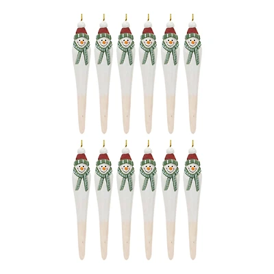 12ct. Snowman Drop Ornament