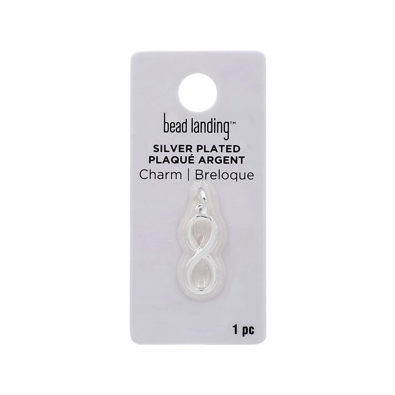 Silver Plated Infinity Charm by Bead Landing™