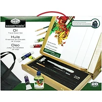 Royal & Langnickel® Essentials™ 28 Piece Oil Paint Easel Travel Set