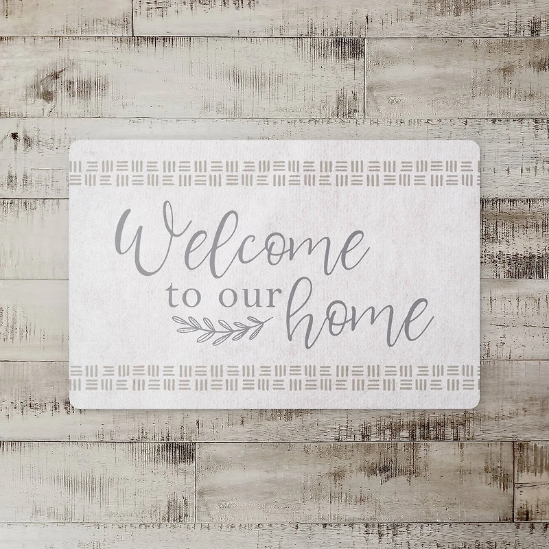 Welcome to Our Home Floor Mat