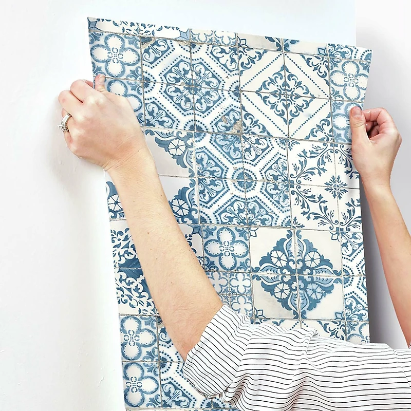 RoomMates Mediterranean Tile Peel & Stick Wallpaper