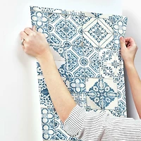 RoomMates Mediterranean Tile Peel & Stick Wallpaper