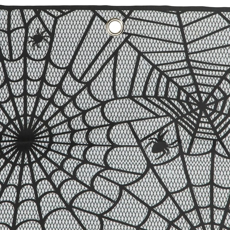 Spider Webs and Bats Halloween Valance Decoration - 5.25'