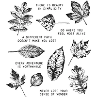 Stampers Anonymous Tim Holtz® Nature's Wonder Cling Stamps