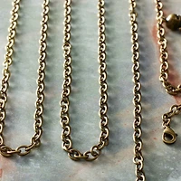 12 Packs: 3 ct. (36 total) 30" Oxidized Brass Cable Chain Necklaces by Bead Landing™