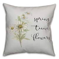 Spring Flowers 18" x 18" Throw Pillow