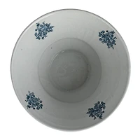 Hello Honey® 10" Blue & White Round Blossom Porcelain Bowl