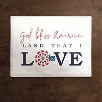 God Bless America Land That I Love Twill Placemat