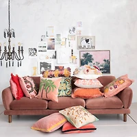 Hello Honey® 20" x 20" Berry Bliss Eyelash Fringe Pillow