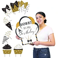 Kate Aspen® Black & Gold Birthday Yard Sign Set