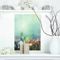 Designart - Dandelion Poppy and Daisy Flowers