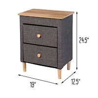 Honey Can Do 2 Drawer Fabric Storage Organizer