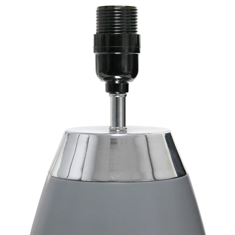 Simple Designs 14" Metal Touch Table Lamp