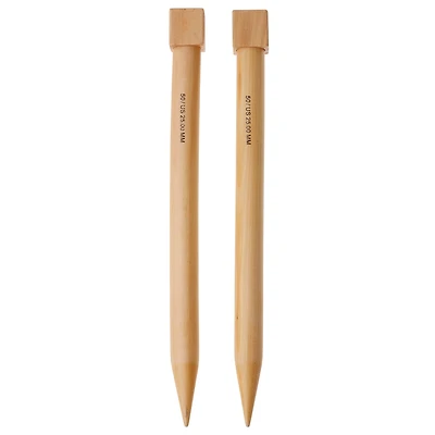 14" Jumbo Wood Knitting Needles by Loops & Threads