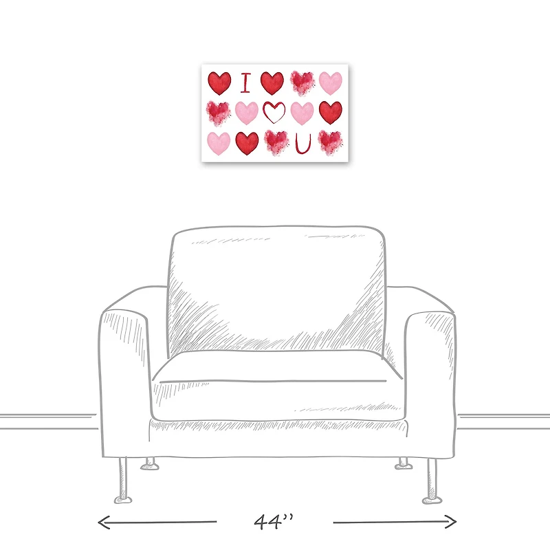 I Heart You 18" x 12" Canvas Wall Art