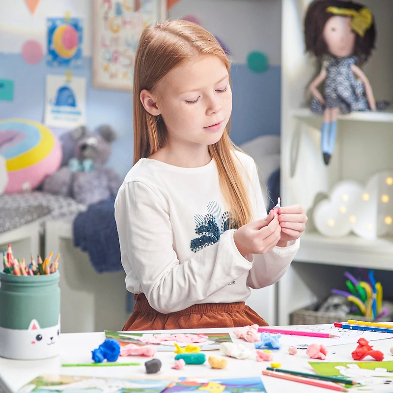 Arteza® Kids Dinosaurs Clay By Numbers Kit, 56 pcs