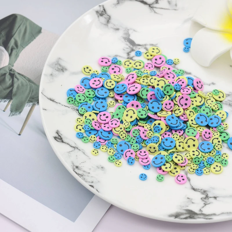 1lb. Smiley Face Clay Disc Embellishments by Creatology™