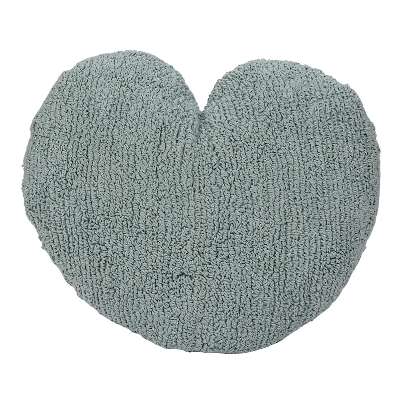 Hello Honey® Red, Yellow & Blue Cotton Tufted Heart Pillow Set