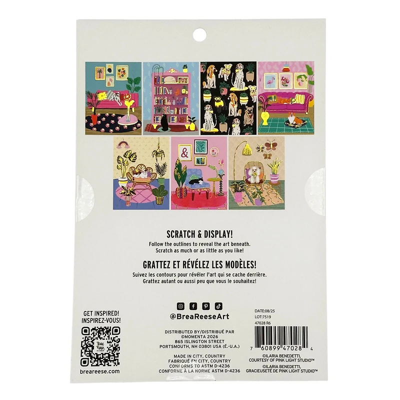 Brea Reese™ 6" x 8" Cozy at Home Scratch Art Paper Pad